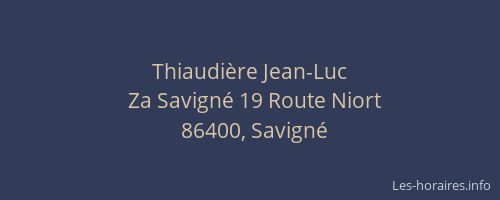 Thiaudière Jean-Luc