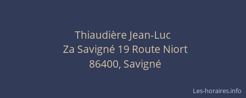 Thiaudi&egrave;re Jean-Luc