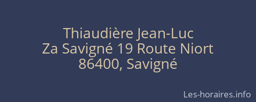 Thiaudière Jean-Luc