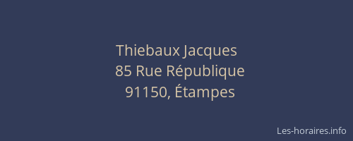 Thiebaux Jacques