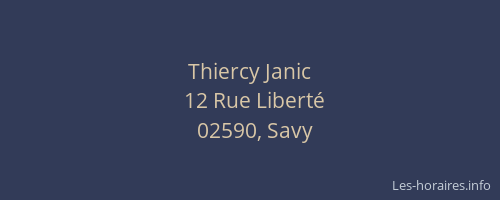 Thiercy Janic