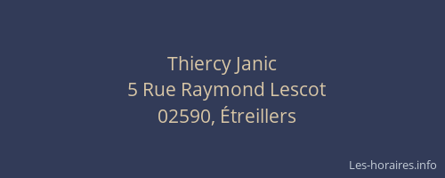 Thiercy Janic