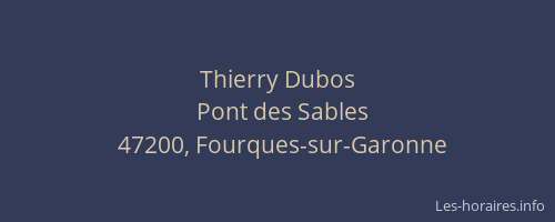 Thierry Dubos