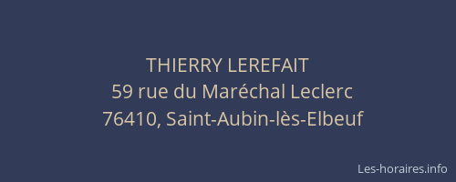 THIERRY LEREFAIT