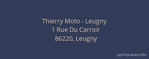 Thierry Moto - Leugny