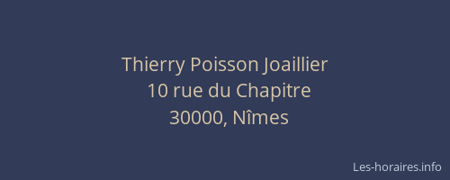 Thierry Poisson Joaillier