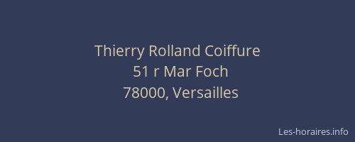 Thierry Rolland Coiffure