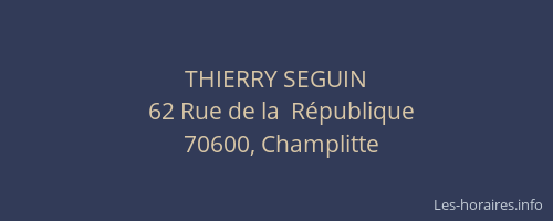THIERRY SEGUIN