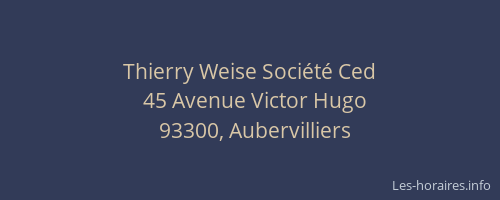 Thierry Weise Société Ced