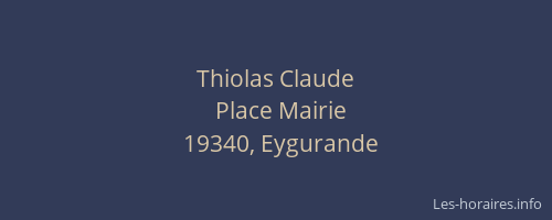 Thiolas Claude