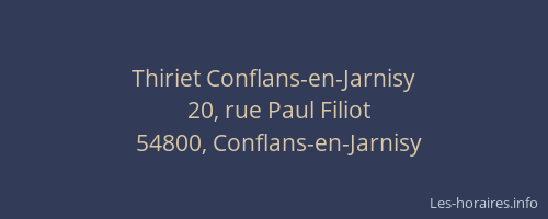 Thiriet Conflans-en-Jarnisy