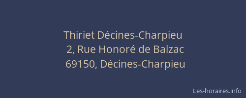Thiriet Décines-Charpieu