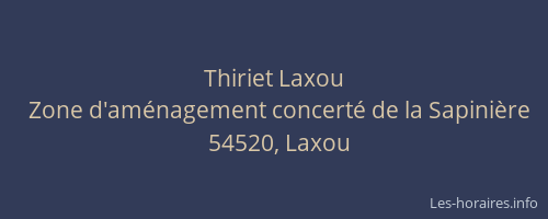 Thiriet Laxou