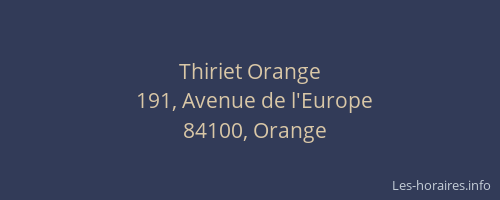Thiriet Orange