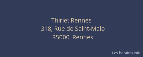Thiriet Rennes