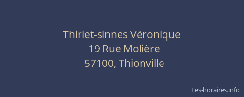 Thiriet-sinnes Véronique