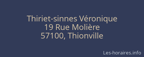 Thiriet-sinnes Véronique