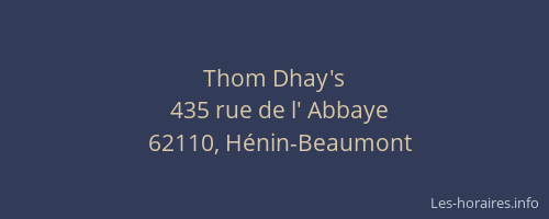 Thom Dhay's