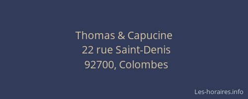 Thomas & Capucine