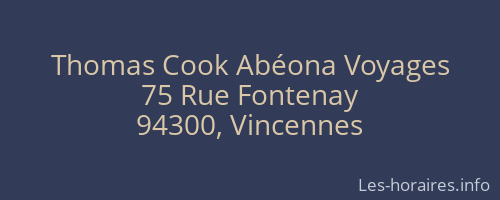Thomas Cook Abéona Voyages