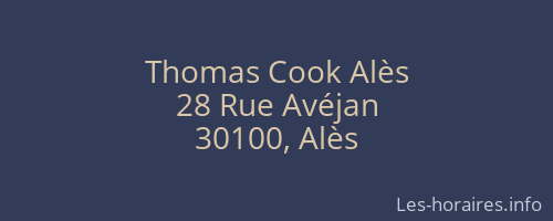 Thomas Cook Alès