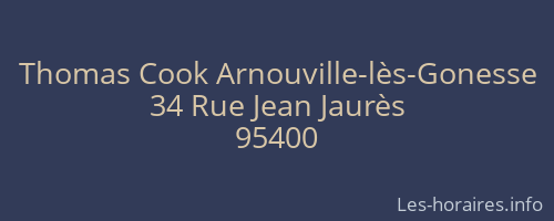 Thomas Cook Arnouville-lès-Gonesse
