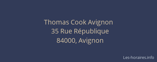 Thomas Cook Avignon