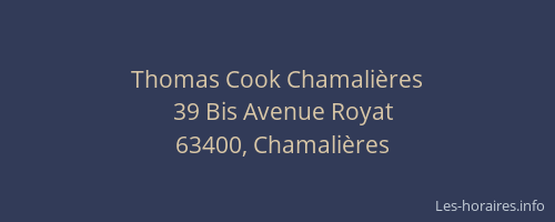 Thomas Cook Chamalières