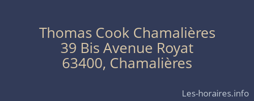 Thomas Cook Chamalières