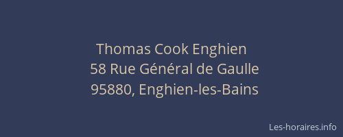 Thomas Cook Enghien
