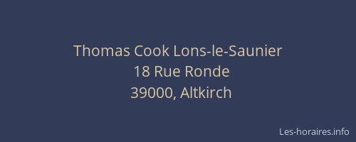 Thomas Cook Lons-le-Saunier