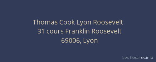 Thomas Cook Lyon Roosevelt