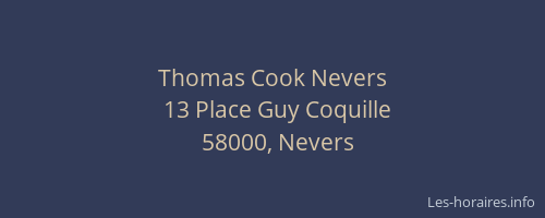 Thomas Cook Nevers