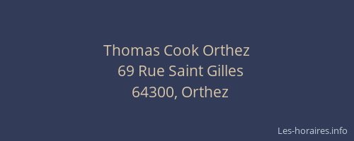 Thomas Cook Orthez