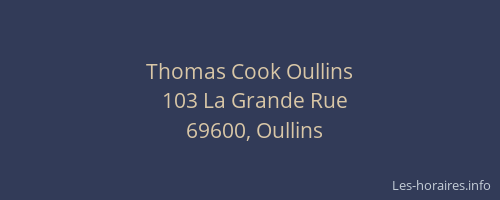 Thomas Cook Oullins