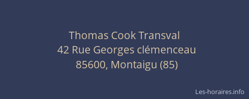 Thomas Cook Transval