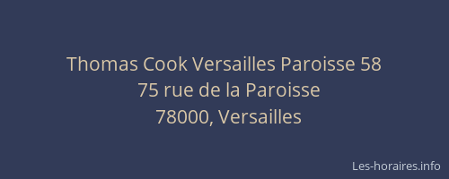 Thomas Cook Versailles Paroisse 58
