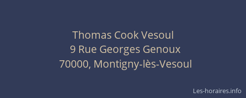 Thomas Cook Vesoul