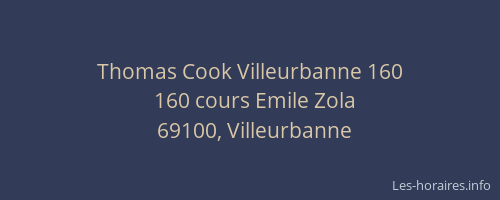 Thomas Cook Villeurbanne 160
