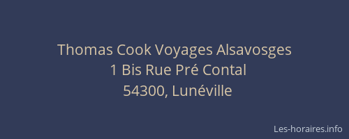Thomas Cook Voyages Alsavosges