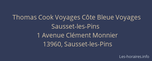 Thomas Cook Voyages Côte Bleue Voyages Sausset-les-Pins