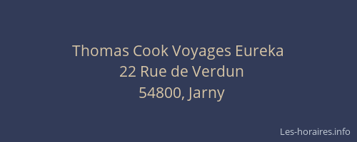 Thomas Cook Voyages Eureka