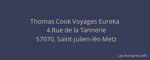 Thomas Cook Voyages Eureka