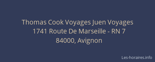 Thomas Cook Voyages Juen Voyages