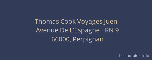 Thomas Cook Voyages Juen