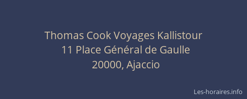 Thomas Cook Voyages Kallistour