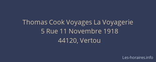 Thomas Cook Voyages La Voyagerie