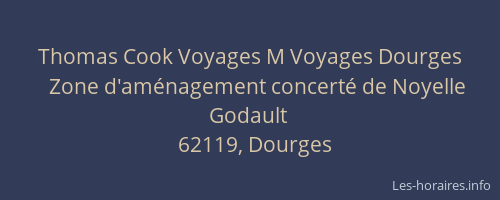 Thomas Cook Voyages M Voyages Dourges