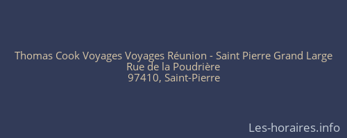 Thomas Cook Voyages Voyages Réunion - Saint Pierre Grand Large