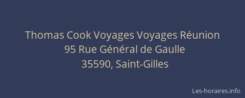 Thomas Cook Voyages Voyages Réunion
